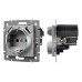 Механизм розетки с USB зарядкой Arlight SCT-MUAA-PL-GR-V (250V, 16A) 049820
