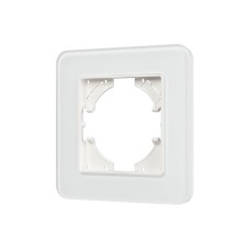 Рамка стеклянная на 1 пост Arlight FRM-OMALI-SFGS-1-WH 049675