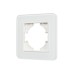 Рамка стеклянная на 1 пост Arlight FRM-OMALI-SFGS-1-WH 049675
