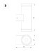 Уличный настенный светильник Arlight LGD-RAY-WALL-TWIN-R65-2x9W Warm3000 (GR, 23 deg, 230V) 038154
