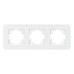 Рамка на 3 поста стеклянная Arlight FRM-OMALI-SFGS-3-WH 049712