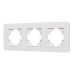 Рамка на 3 поста стеклянная Arlight FRM-OMALI-SFGS-3-WH 049712