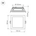 Встраиваемый светодиодный светильник Arlight LT-S160x160WH 12W Warm White 015562