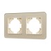 Рамка на 2 поста стеклянная Arlight FRM-OMALI-SFGS-2-GD 049711