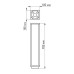 Уличный светильник Arlight LGD-Path-Cub-H900B-12W Warm White 021805