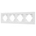 Рамка на 4 поста пластиковая Arlight FRM-PERIO-PL-4-WH 049758