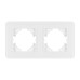 Рамка на 2 поста стеклянная Arlight FRM-OMALI-SFGS-2-WH 049708