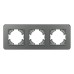 Рамка на 3 поста стеклянная Arlight FRM-OMALI-GS-3-GR 049698