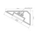 Профиль Arlight KLUS-LOCK-FM-BASE-2000 ANOD 020909
