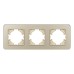 Рамка на 3 поста стеклянная Arlight FRM-OMALI-GS-3-GD 049699