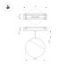 Трековый магнитный светильник Arlight MAG-VIBE-EMISFERO-HANG-R100-6W Warm3000 (BK, 130 deg, 48V) 044452