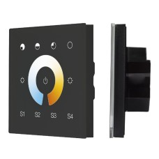 Сенсорная панель Arlight DALI-901-11-1G-4SC-MIX-DT8-IN Black BUS/230V 037195