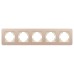 Рамка на 5 постов алюминиевая Arlight FRM-AKIRY-SFAL-5-GD 049748