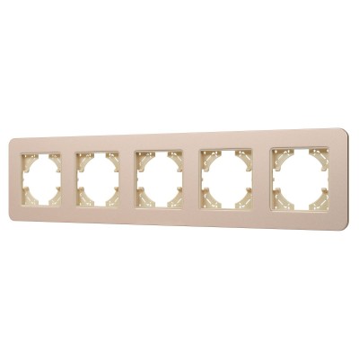 Рамка на 5 постов алюминиевая Arlight FRM-AKIRY-SFAL-5-GD 049748