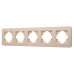 Рамка на 5 постов алюминиевая Arlight FRM-AKIRY-SFAL-5-GD 049748