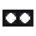 Рамка на 2 поста пластиковая Arlight FRM-PERIO-PL-2-BK 049751