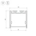 Алюминиевый профиль Arlight SL-Line-3535-3000 Black 036253
