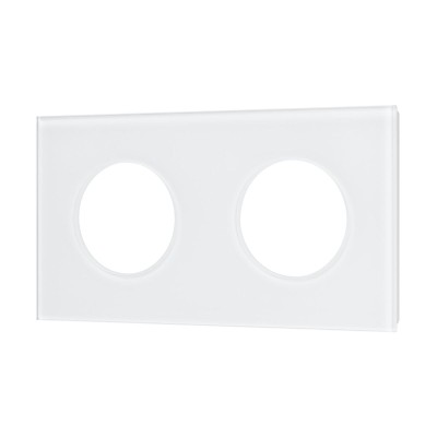 Рамка стеклянная на 2 поста Arlight FRM-GLARE-GC-2-WH 043835