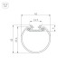 Алюминиевый профиль Arlight ROUND-D40-2000 ANOD 044517