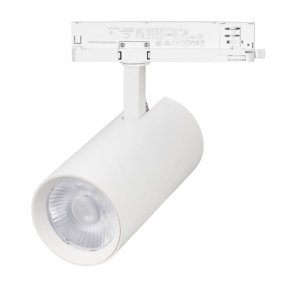 Трековый трехфазный светильник Arlight LGD-GERA-4TR-R90-30W Warm3000 (WH, 15 deg, 230V) 055189