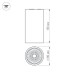 Накладной светильник Arlight SP-Polo-R85-1-15W Day White 40deg 022950