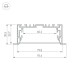 Алюминиевый профиль с экраном Arlight S2-Linia94-F-2500 Anod+Opal 021178(1)