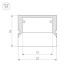 Профиль-держатель Arlight WPH-FLOOR22-2000 ANOD 023291