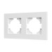 Рамка на 2 поста пластиковая Arlight FRM-PERIO-PL-2-WH 049750