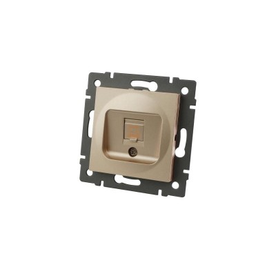 Механизм компьютерной розетки Arlight SCT-MPC1-PL-GD-V (RJ-45, CAT6) 049849