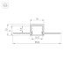 Алюминиевый профиль Arlight SL-LINIA16-FANTOM-2000 ANOD 049012
