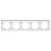 Рамка на 5 постов пластиковая Arlight FRM-PERIO-PL-5-BK 049763