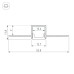Профиль Arlight FANTOM-BENT-W12-TOP-2000 ANOD 040327
