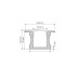 Профиль с экраном Arlight ALU-SLIM-H15-F-2000 ANOD+FROST 018243