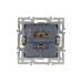 Механизм выключателя двухклавишный непроходной Arlight SWT-MK02-PL-BK (250V, 16A) 043725