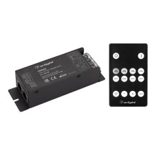 Диммер Arlight ARL-SYNC-Dim Black (12-24V, 1x25A, ПДУ 14кн, RF, RJ45) 035135