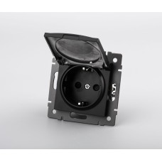 Механизм розетки влагозащищённый Arlight SCT-MCP-PL-BK-V (250V, 16A) 049835