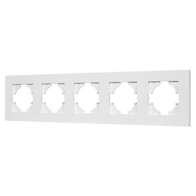 Рамка на 5 постов пластиковая Arlight FRM-PERIO-PL-5-WH 049762