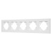 Рамка на 5 постов пластиковая Arlight FRM-PERIO-PL-5-WH 049762