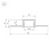 Алюминиевый профиль Arlight SL-LINIA20-FANTOM-2000 ANOD 049030
