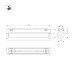 Трековый магнитный светильник Arlight MAG-VIBE-FLAT-TURN-L305-12W Day4000 (BK, 110 deg, 48V, TUYA Zigbee) 044187