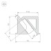 Алюминиевый профиль Arlight SL-BEVEL-H10-F14-2000 ANOD BLACK 044084