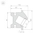 Профиль Arlight SL-BEVEL-H12-F13-2000 ANOD BLACK 043749
