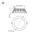Встраиваемый светодиодный светильник Arlight LTD-145WH-Frost-16W Warm White 021068