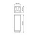 Уличный светильник Arlight LGD-Path-Cub-H500B-12W Warm White 021800