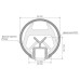 Профиль Arlight KLUS-POR-F-1000 ANOD 019181