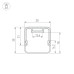 Профиль с экраном Arlight LINE-D-3030-2000 SQUARE BLACK+OPAL 055073