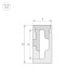 Силиконовый профиль Arlight WPH-FLEX-0612-SIDE-S8-5m WHITE 040264
