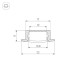 Профиль Arlight LINE-2308-F-2000 ANOD 040300