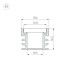 Профиль Arlight FLOOR18-H15-3000 ANOD BLACK 045672