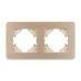 Рамка на 2 поста алюминиевая Arlight FRM-AKIRY-AL-2-GD 049726